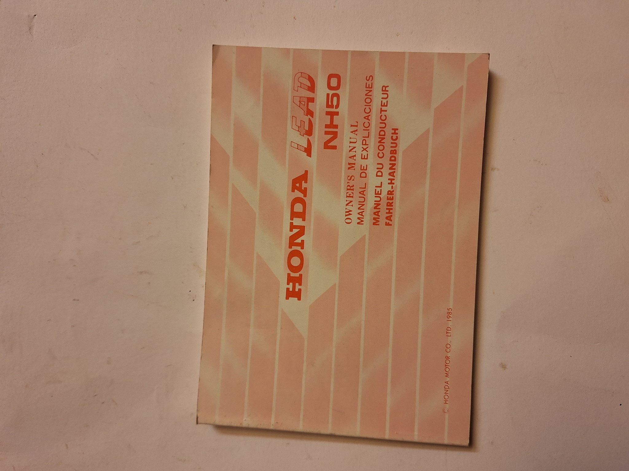 Picture of Fahrerhandbuch  Honda  NH50